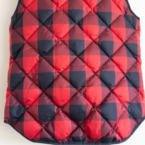 J. Crew Buffalo Plaid Down Excursion Vest - Picture 9 of 13